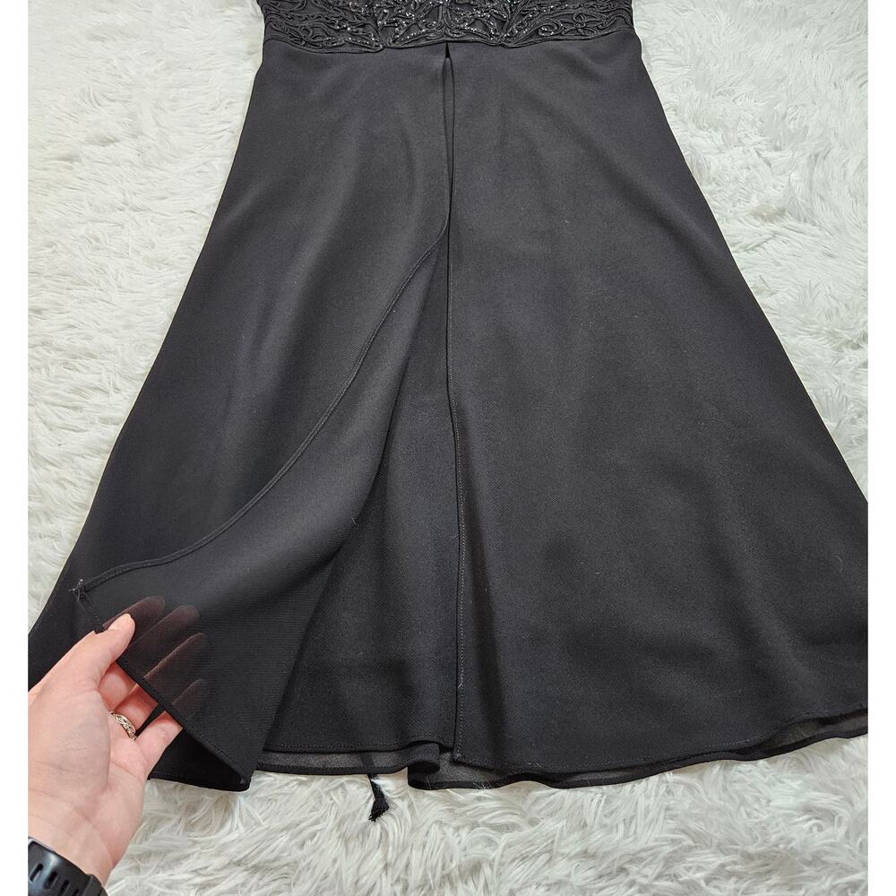 Sheena Y2K Embroidered Lace Up Back Whimsigoth Vampy Babydoll Midi Dress Sz‎ L - Picture 4 of 10
